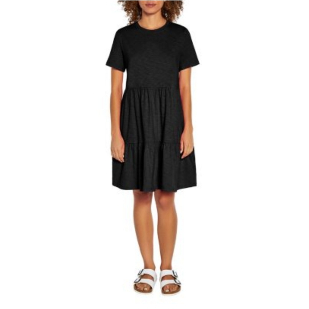 GAP Women's Black 3 Tiered dress